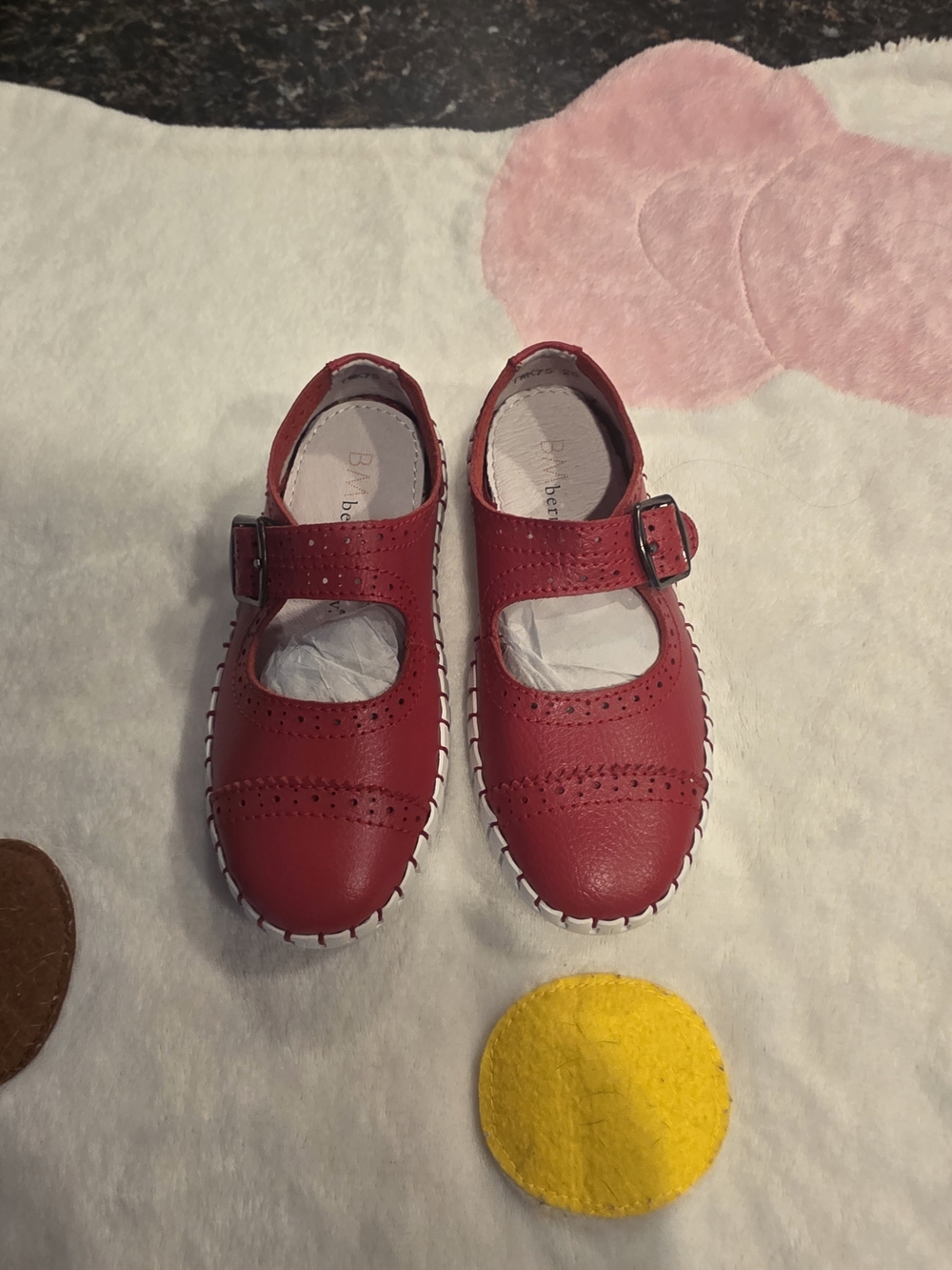 bernie mev. Red Mary Jane Dress Shoes for Kids